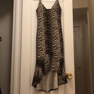 AQUA cheetah dress
